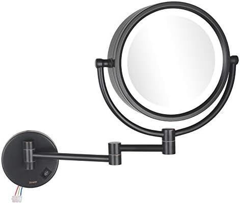 DOWRY Makeup Mirror Wall Mount with 10X Magnification