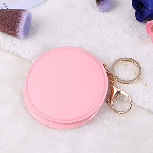 Double-Sided Compact LED Mirror with PU Leather Frame