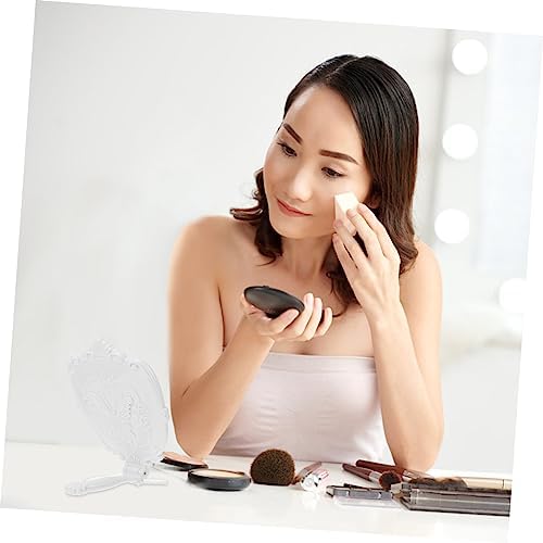 Healeved Small Mirror Makeup Retro Folding Wall-Mounted Vanity Mirror