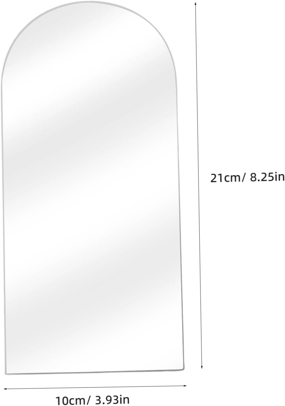 PRETYZOOM Irregular Acrylic Wall Mirror for Vanity and Dorm Use