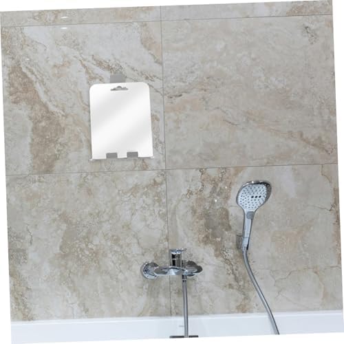 Fogless Shower Mirror with Shelf and Hooks