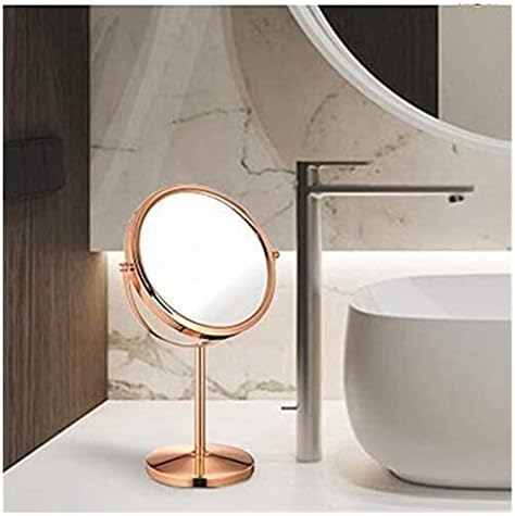 Eliveshown Wall-Mounted Vanity Mirror with HD Double Sided Rose Gold