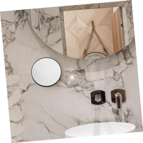 OUNONA 10x Magnifying Mirror with Suction Cups Black