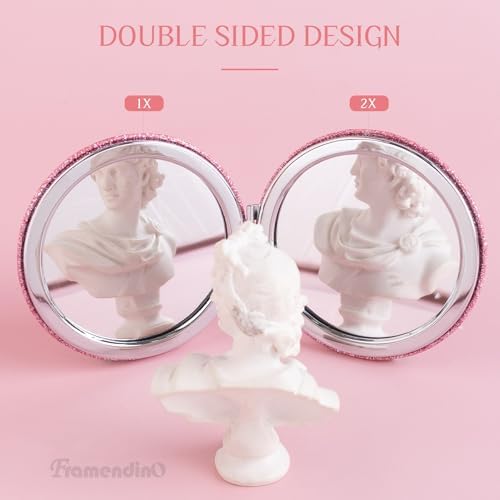 Framendino 2 Pack Folding Pocket Mirrors