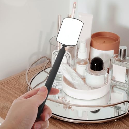 SKISUNO Handheld Lash Inspection Mirror for Extensions and Makeup