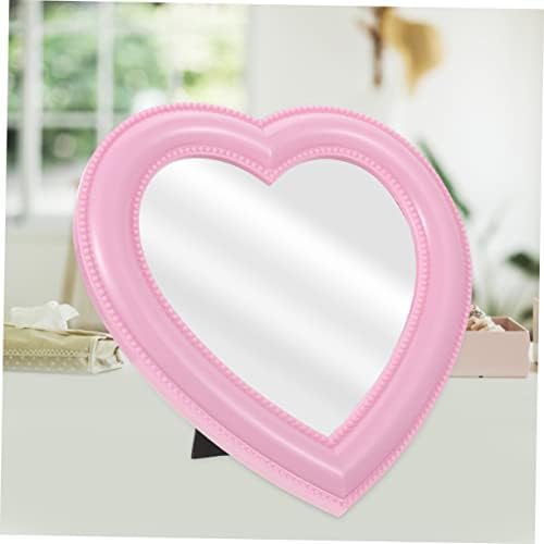 Heart-Shaped Folding Makeup Mirror Set for Bedroom and Living Room
