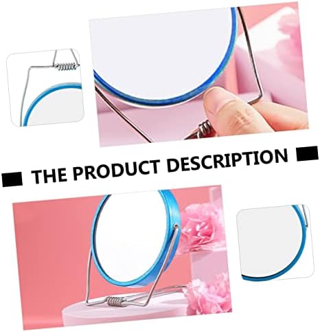 Double-Sided Portable Round Cosmetic Mirror for Girls