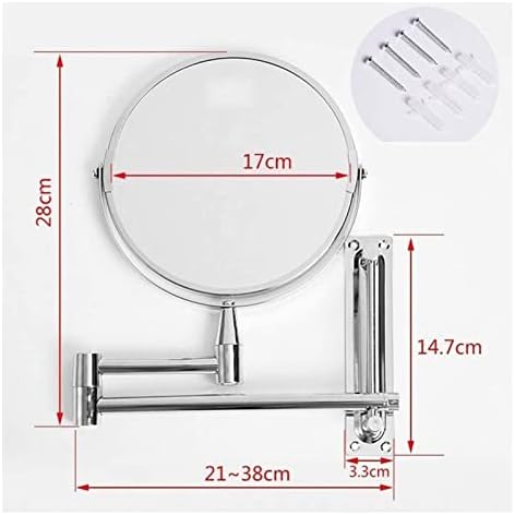 7 Inch LED Vanity Mirror with Flexible Arm and Touch Control