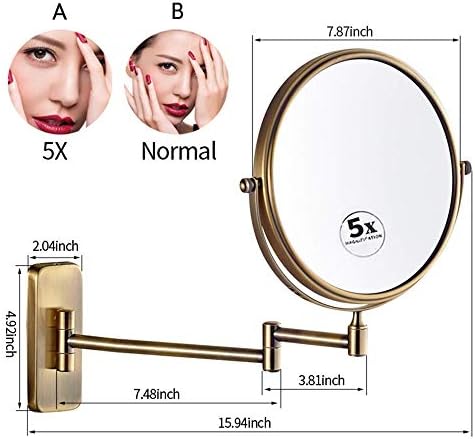 LZHIANG 8-Inch Double-Sided LED Vanity Mirror 1