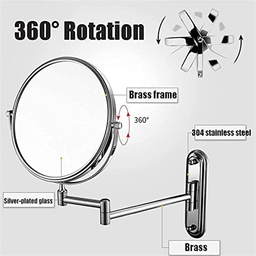 NOVOCE Makeup Mirror with 360 Rotation and 10x Magnification
