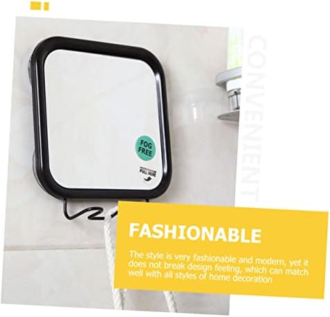 Wall Mounted Fogless Shower Mirror with Suction Cups