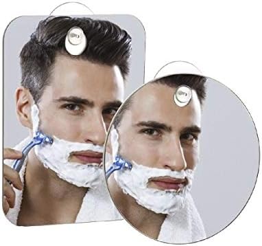Q-BICS Fog Free Mirror Set 2 Pieces Round Rectangular