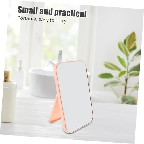 2pcs Portable Makeup Mirror with Wall Mount and Desktop Stand 1