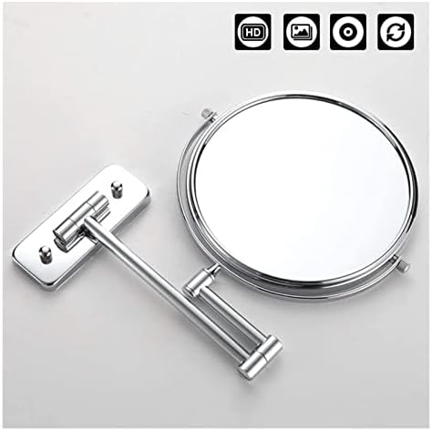 KARFRI 8-inch 10X Magnifying Wall-Mounted Vanity Mirror