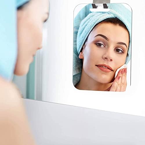 Shenyy Fogless Shower Mirror with Shaver Holder