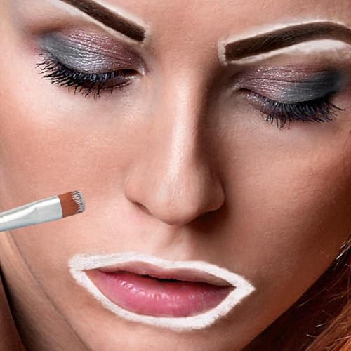 TOEDO White Black Body Paint with Brush for Halloween Cosplay