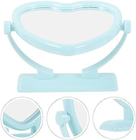 FOMIYES Double-Sided Heart Shaped Vanity Mirror