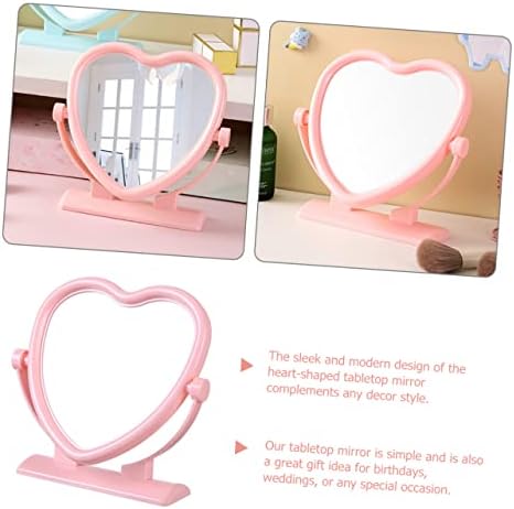VICASKY Heart Shaped Double Sided Makeup Mirror