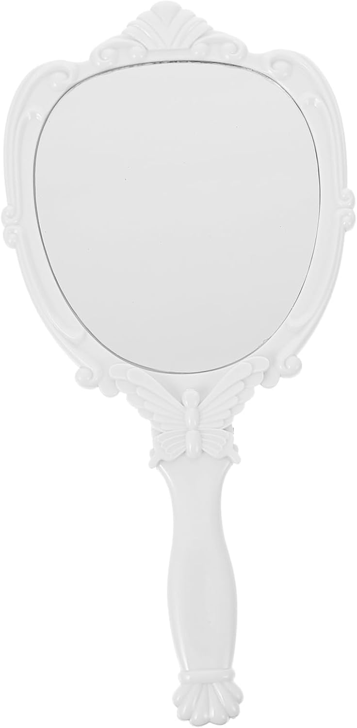 Healeved Small Mirror Makeup Retro Folding Wall-Mounted Vanity Mirror