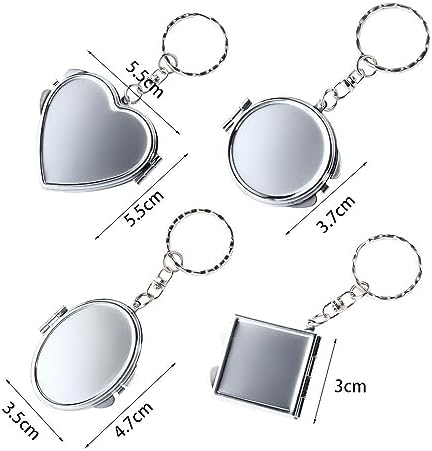 Portable Small Folding Mirror Key Chain Mirror