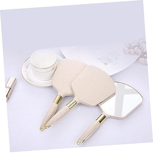 Handheld Makeup Mirror with Handle for Travel and Home Use