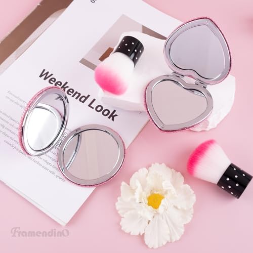 Framendino 2 Pack Folding Pocket Mirrors