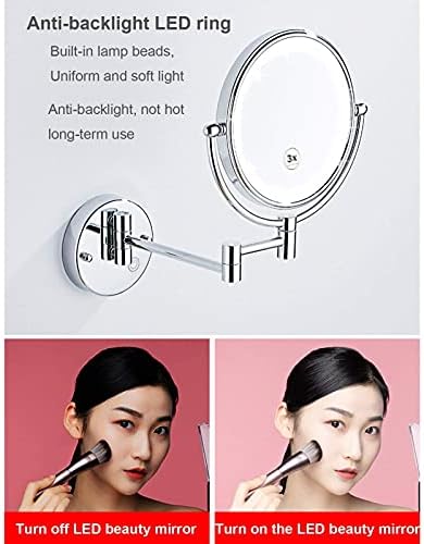 LCARY Wall Mirror 78 Inch Double Sided Swivel 1X10X