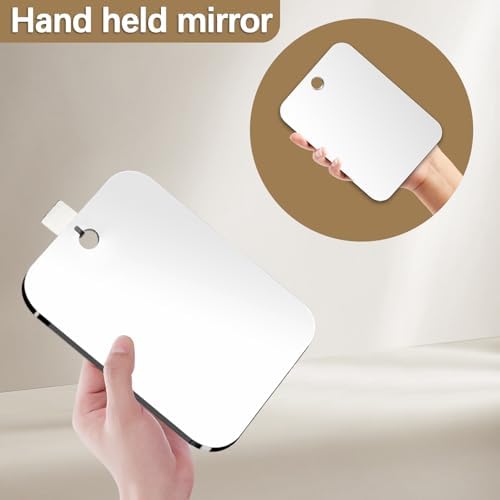 JKNEIWA 11x8 Inch Frameless Shower Mirror for Shaving and Makeup
