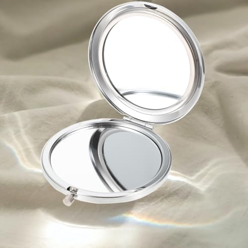 LALAFINA Rhinestone Compact Mirror Double-Sided