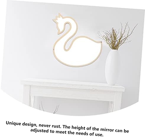 Luxury Acrylic Mirror with Swan Shape for Makeup
