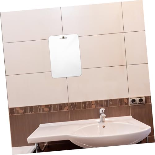 Shower Mirror 30x20cm Shatterproof Fogless Acrylic for Bathroom Camping