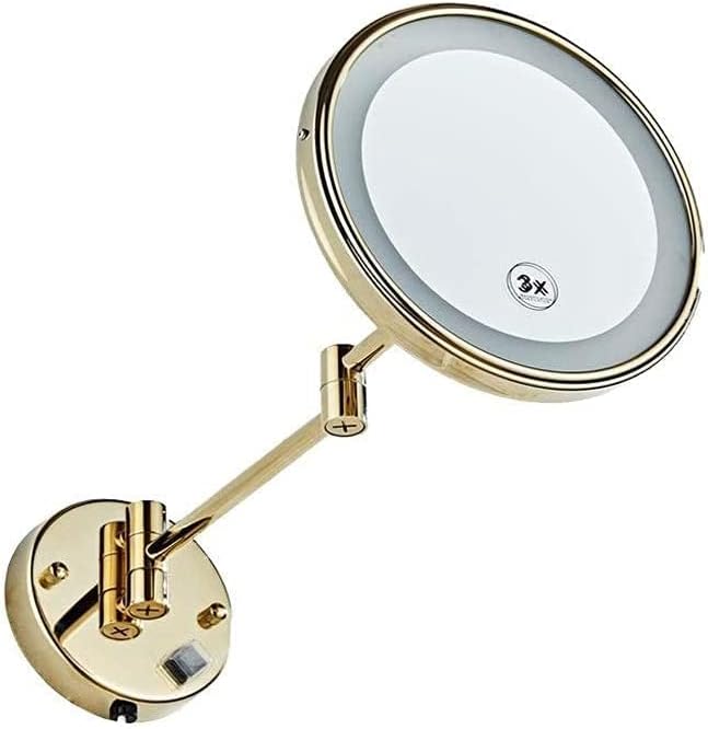 LCARY 3X Magnifying Makeup Mirror 360 Rotate Wall Mount