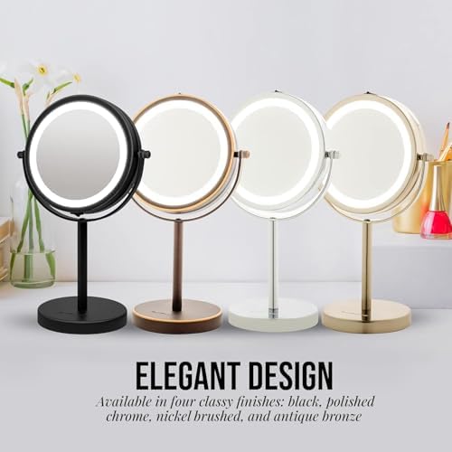 OVENTE 6 Lighted Makeup Mirror with Dual Magnification