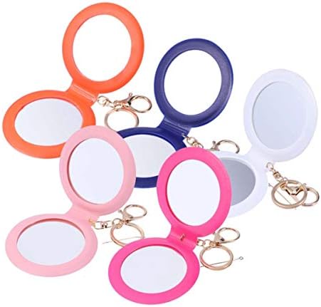 Double-Sided Compact LED Mirror with PU Leather Frame