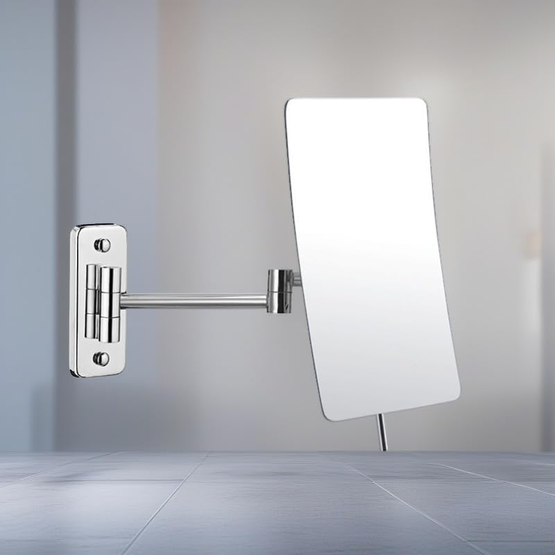 LZHIANG 3X Magnification Folding Vanity Mirror with Chrome Arms