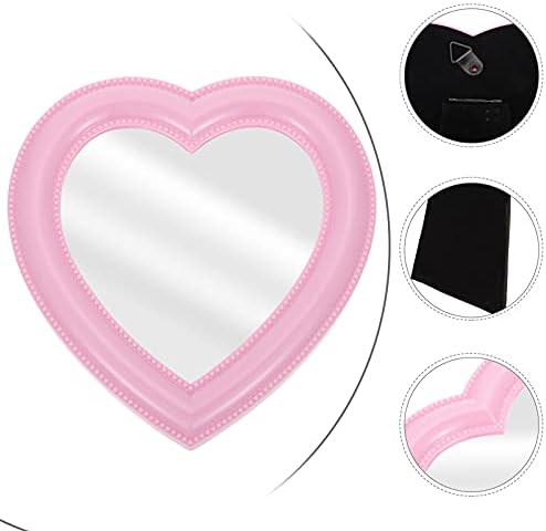 CALLARON Heart-Shaped Desktop Makeup Mirror