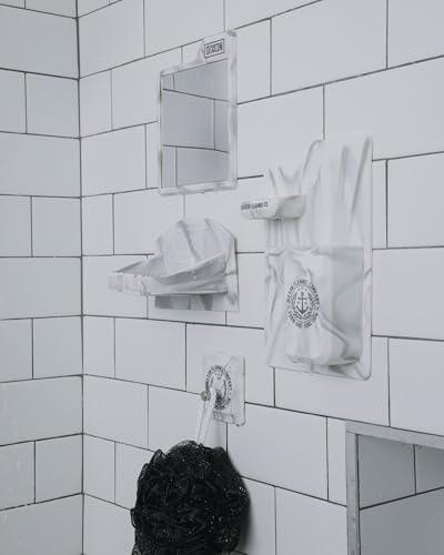 DIXXON FLANNEL CO Anti-Fog Adhesive Shower Mirror 1