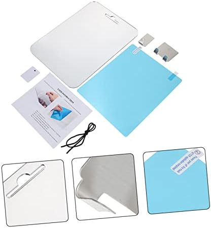 Fogless Portable LED Mirror Set for Bathroom Shaving and Makeup