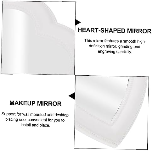 Heart Shaped Wall Mirror for Makeup Vanity