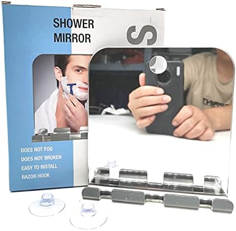 Lyzeous Anti-Fog Shower Mirror Fogless Bathroom Shaving Mirror