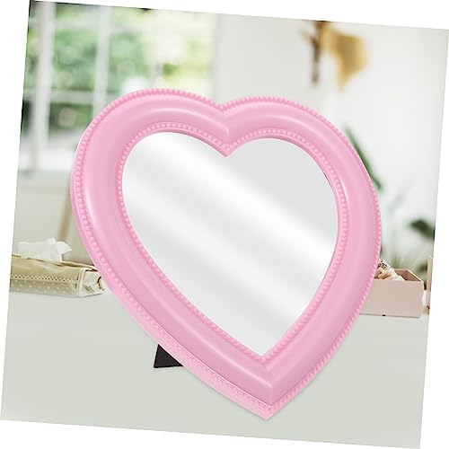 Mikinona Heart Shaped Vanity Mirror for Desk