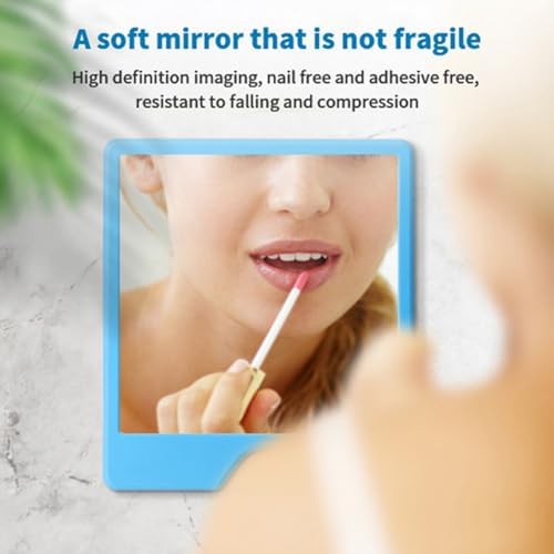 Dytebeply Shatterproof Silicone Mirror for Shaving Makeup