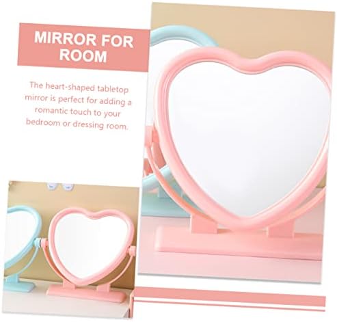 Heart Shaped Double Sided Rotatable Vanity Mirror