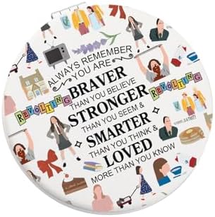 WSNANG Musical Compact Makeup Mirror with Encouraging Message