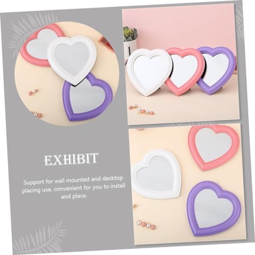 VANZACK Heart-Shaped Vanity Mirror Set for Desk and Wall 1