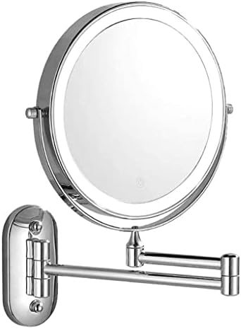 GALSOR 8-inch Double-Sided LED Makeup Mirror with Touch Switch