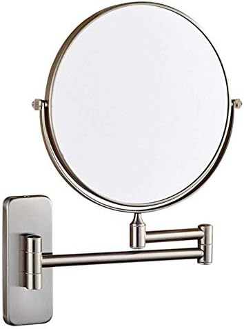LZHIANG 8-Inch Double-Sided LED Vanity Mirror with 5X Magnification