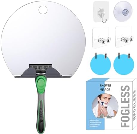 Stianiiie Anti-Fog Mirror with Storage and 2 Sheets
