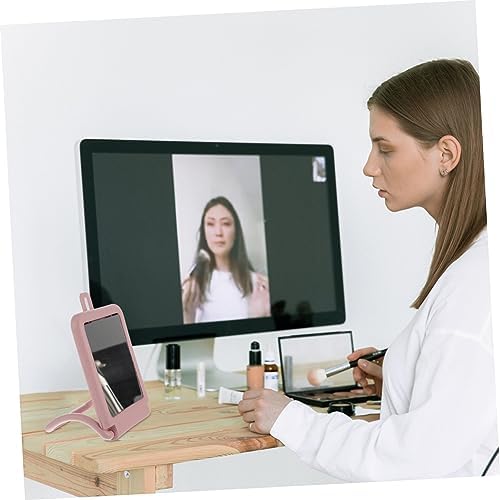 Hanging Makeup Mirror with Stand Black Vanity Wall Mounted