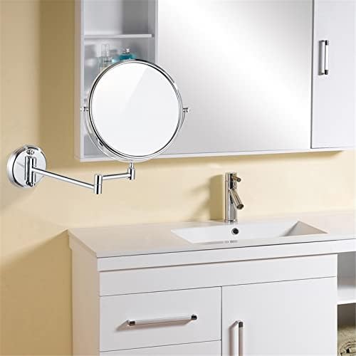 KEYQEEN Wall Mounted Makeup Mirror with 10X Magnification and Double Sided